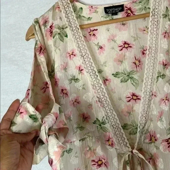 Top shop floral kimono cardigan - Picture 8 of 9